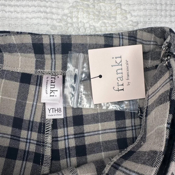 NWT Franki by Francesca's Girl's Plaid Preppy Mini Skort Size Youth 8 Holiday - Picture 4 of 5